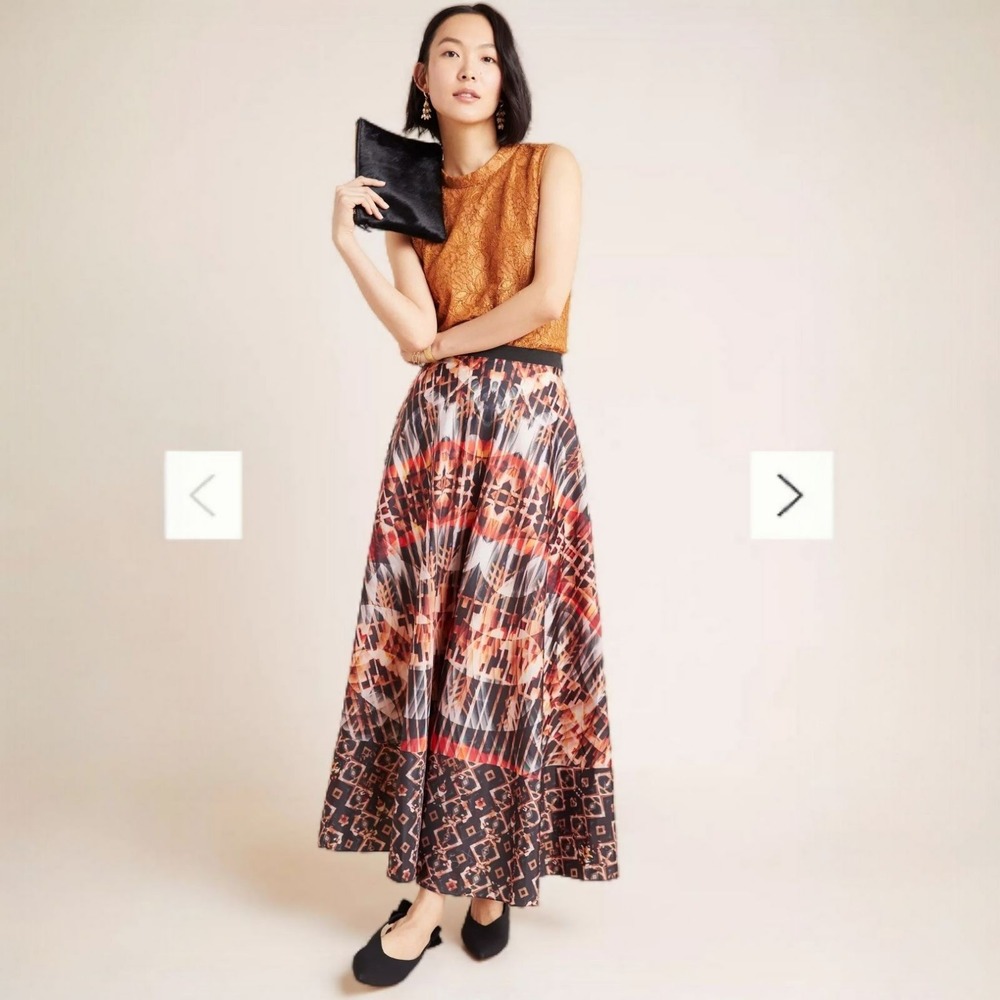 Bhanuni‎ By Jyoti Kaleidoscope Maxi Skirt XSP Anthropologie